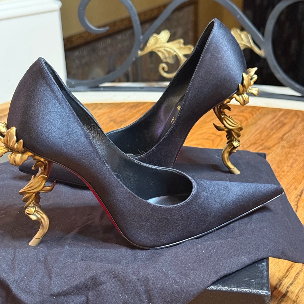 Rare Christian Louboutin Belle heels. Worn only once!